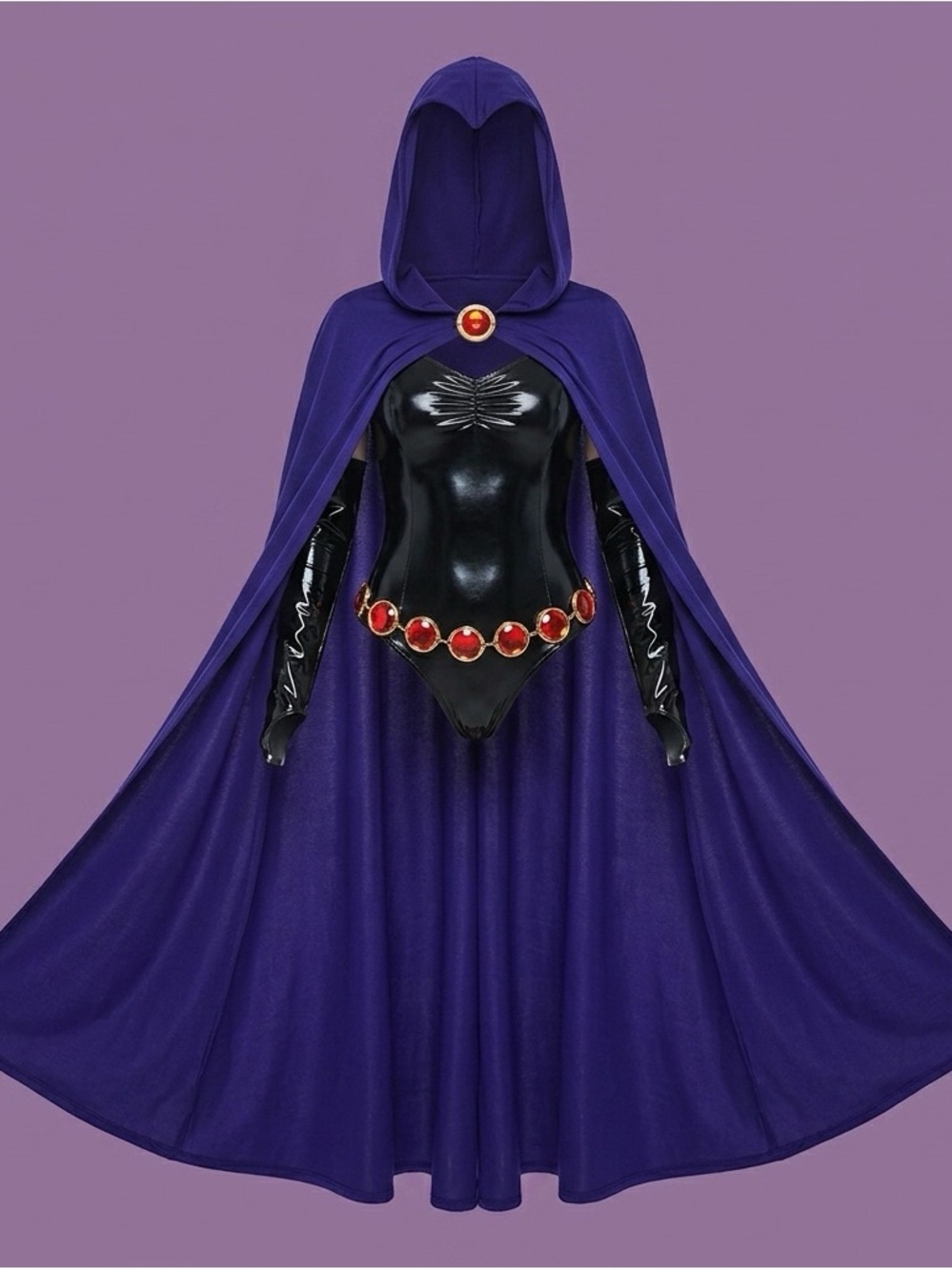 Trickz n Treatz x Dolls Kill - Empath Teen Hero Costume Wig Set - Raven Costume